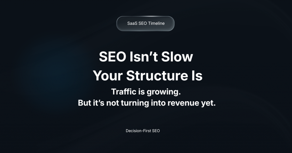 how long does SaaS SEO take to work and why traffic doesn’t turn into revenue